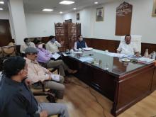 Hon'ble Minister (C&F) had a fruitful discussion with Hon @JoshiPralhad ji, Secretaries of fertilizers and other senior officials to discuss various issues related to our ministry
