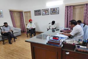 Fertilizers Minister Shri Sadananda Gowada ji, Took a meeting with Shri Nirlep Singh Rai, CEO, RFCL to review the progress of construction of (RFCL) project date 1st July 20 